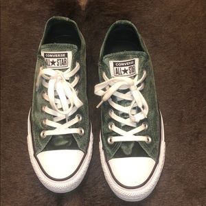 Green Velvet Chuck Taylor All Star Low Top